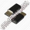 Olcsó MicroUSB to USB-C (3.1) adapter *Bulk* Fekete (IT11926)
